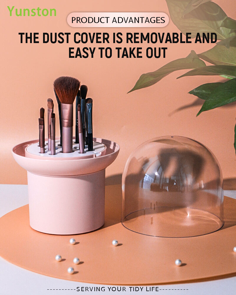 product dustproof plastic cosmetic storage box for eyebrow pencil and makeup desktop makeup case with dustproof cosmetics storage-1