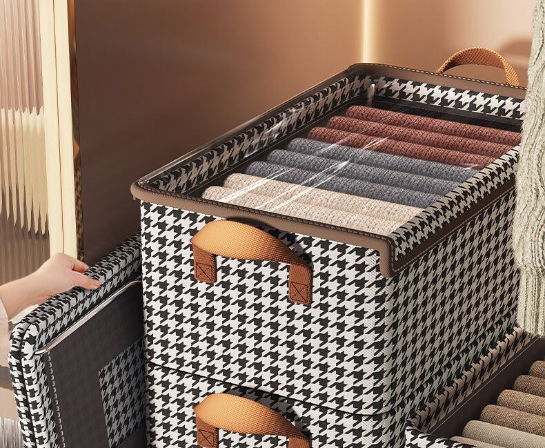 clear Jeans Underwear Pants Large Capacity Stackable Clothing Organizers 0ldable Storage Boxes with Lid & Bins supplier