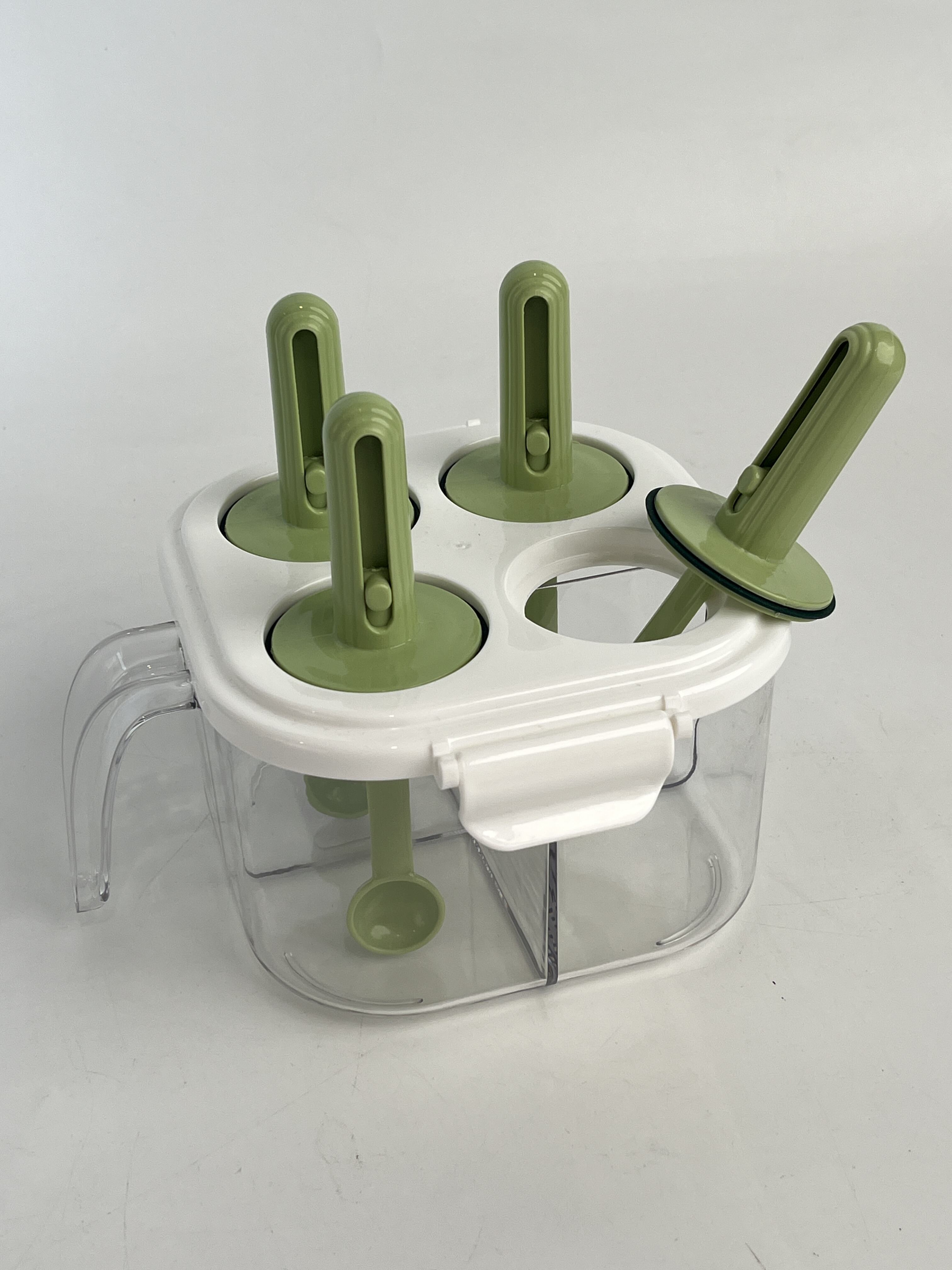 Wholesale Portable Durable Eco-friendly Kitchen Drawer Storage Box White Green Quarter Grid Seasoning Storage Box factory