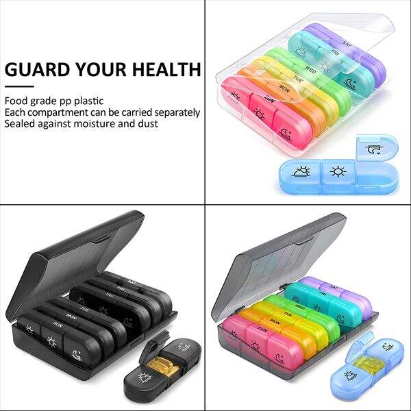 Manage your medicines effortlessly with a weekly pill box