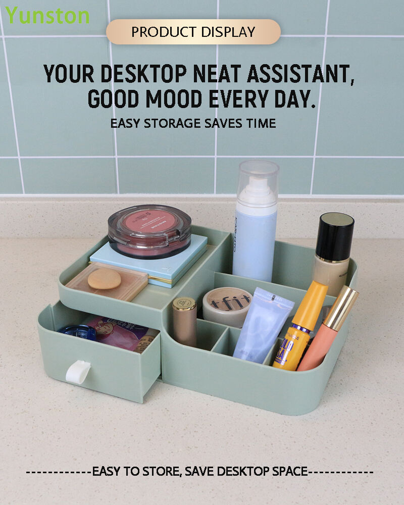 product multifunctional plastic desktop storage box for makeup jewelry office tools convenient sundries organization for bedroom office-1