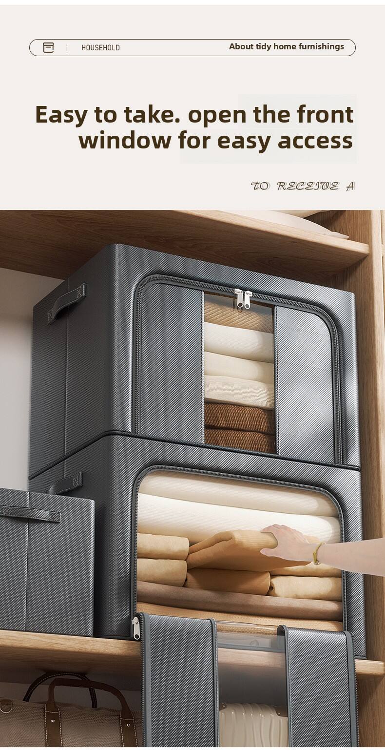 Underbed bedroom small large fabric collapsible foldable plastic kids clothing Container storage organizers box & bins factory