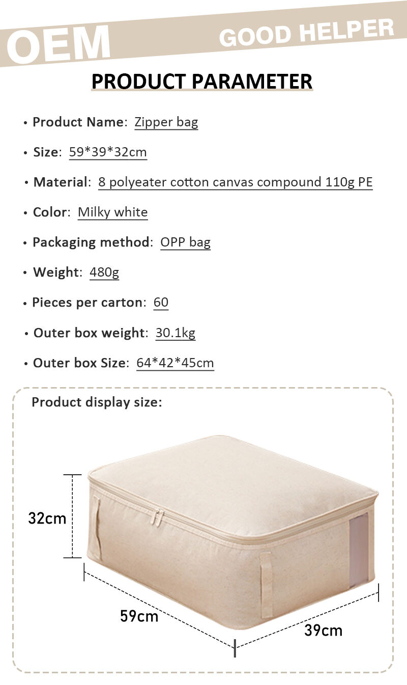 product high quality foldable cotton linen fabric clothes quilt comforter underwear organizer multi size wardrobe cloth storage bags-2