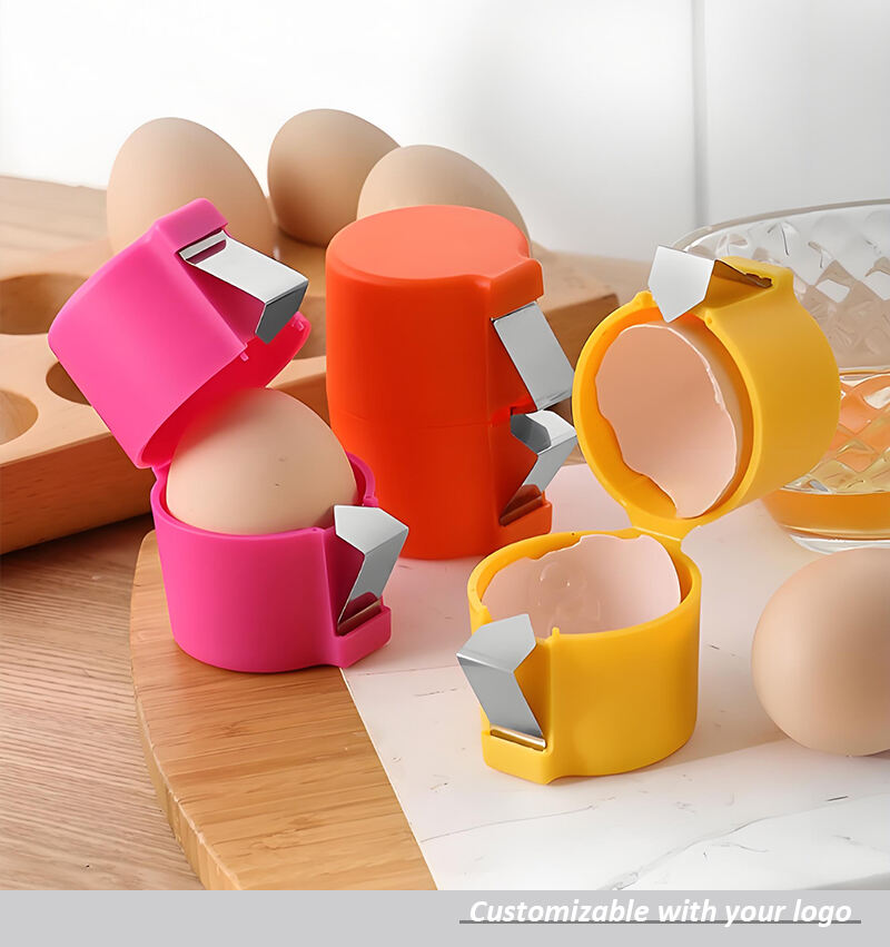 2025 Kitchen Manual Egg Separator and Cracker Opener Steel Plastic Gadgets for Home Baking New Manual Egg Shell Opener manufacture