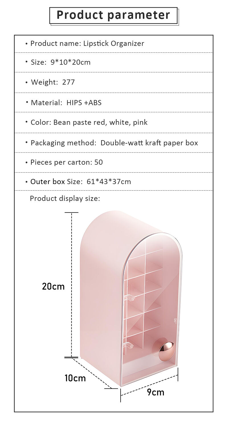 product dustproof lipstick organizer lip balm holder shelf rack 18 slots lipstick storage box lipsticks display stand-4