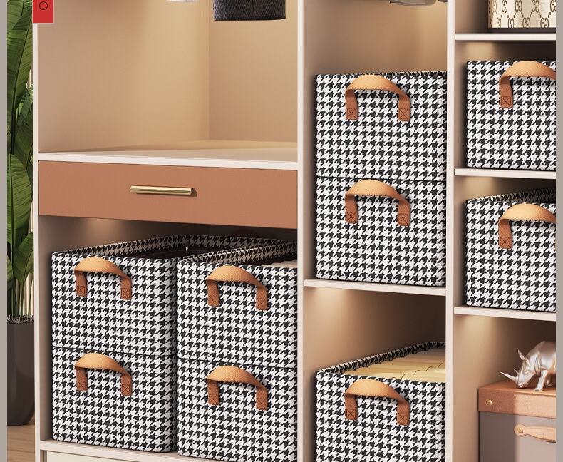 clear Jeans Underwear Pants Large Capacity Stackable Clothing Organizers 0ldable Storage Boxes with Lid & Bins details