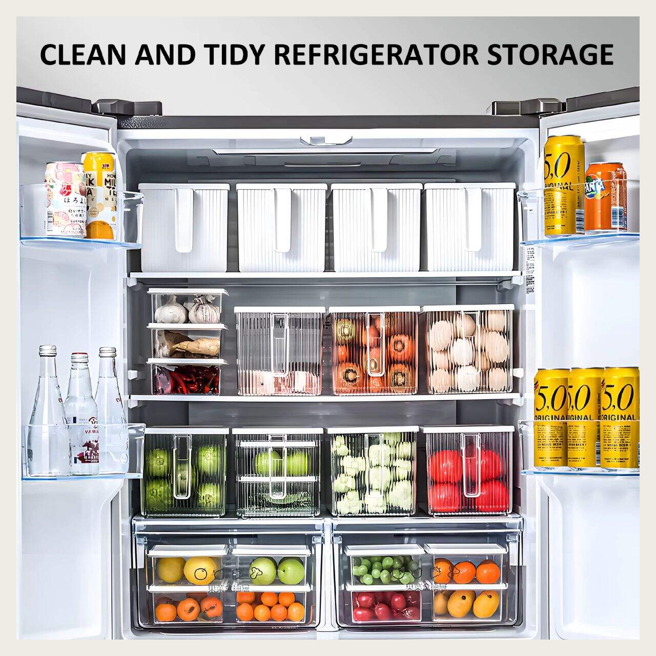 Organize your kitchen storage with our space-saving containers
