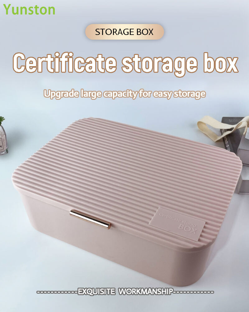 product multi functional certificate packing box portable travel document organiser plastic document certificate organising box-0