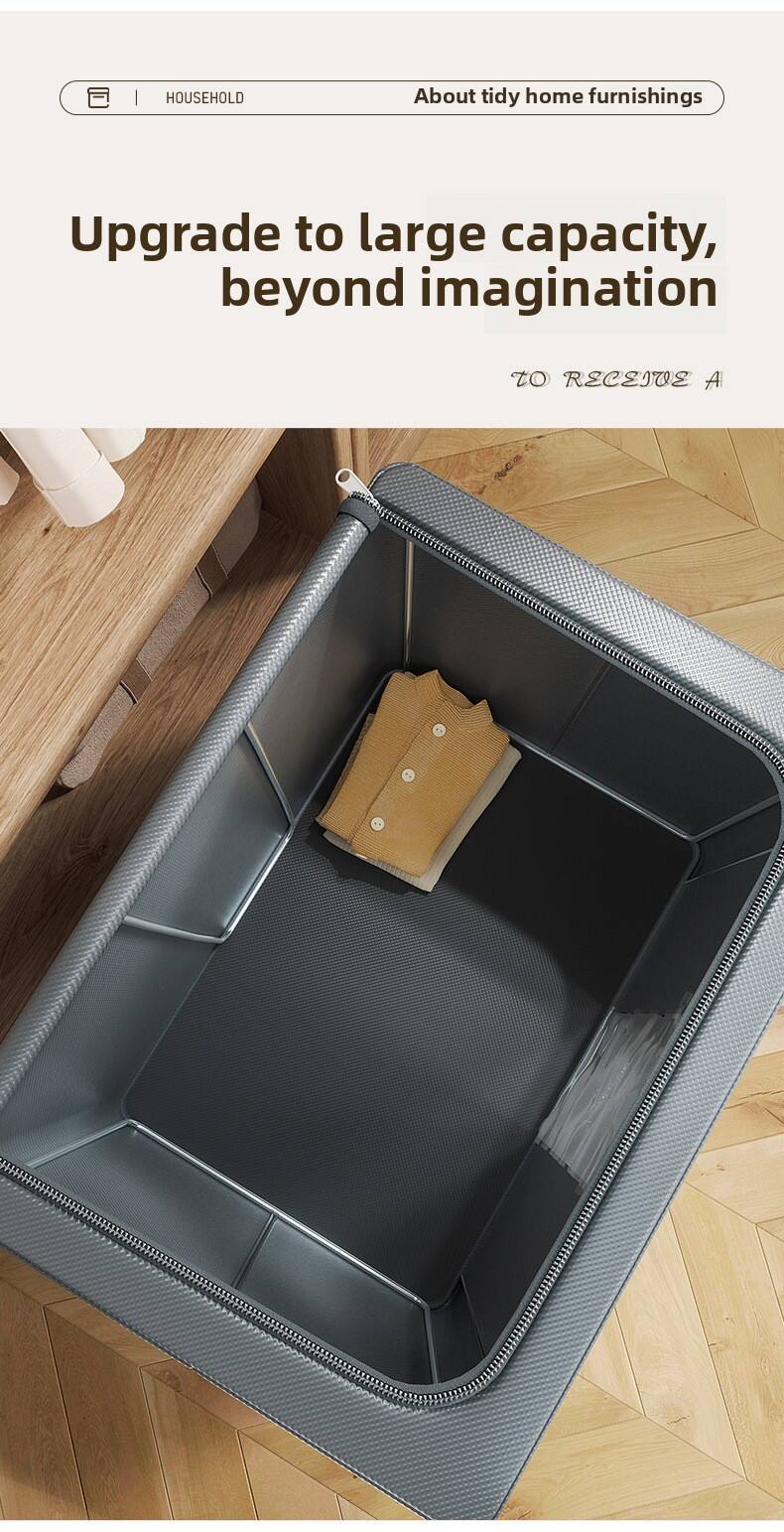 Underbed bedroom small large fabric collapsible foldable plastic kids clothing Container storage organizers box & bins supplier