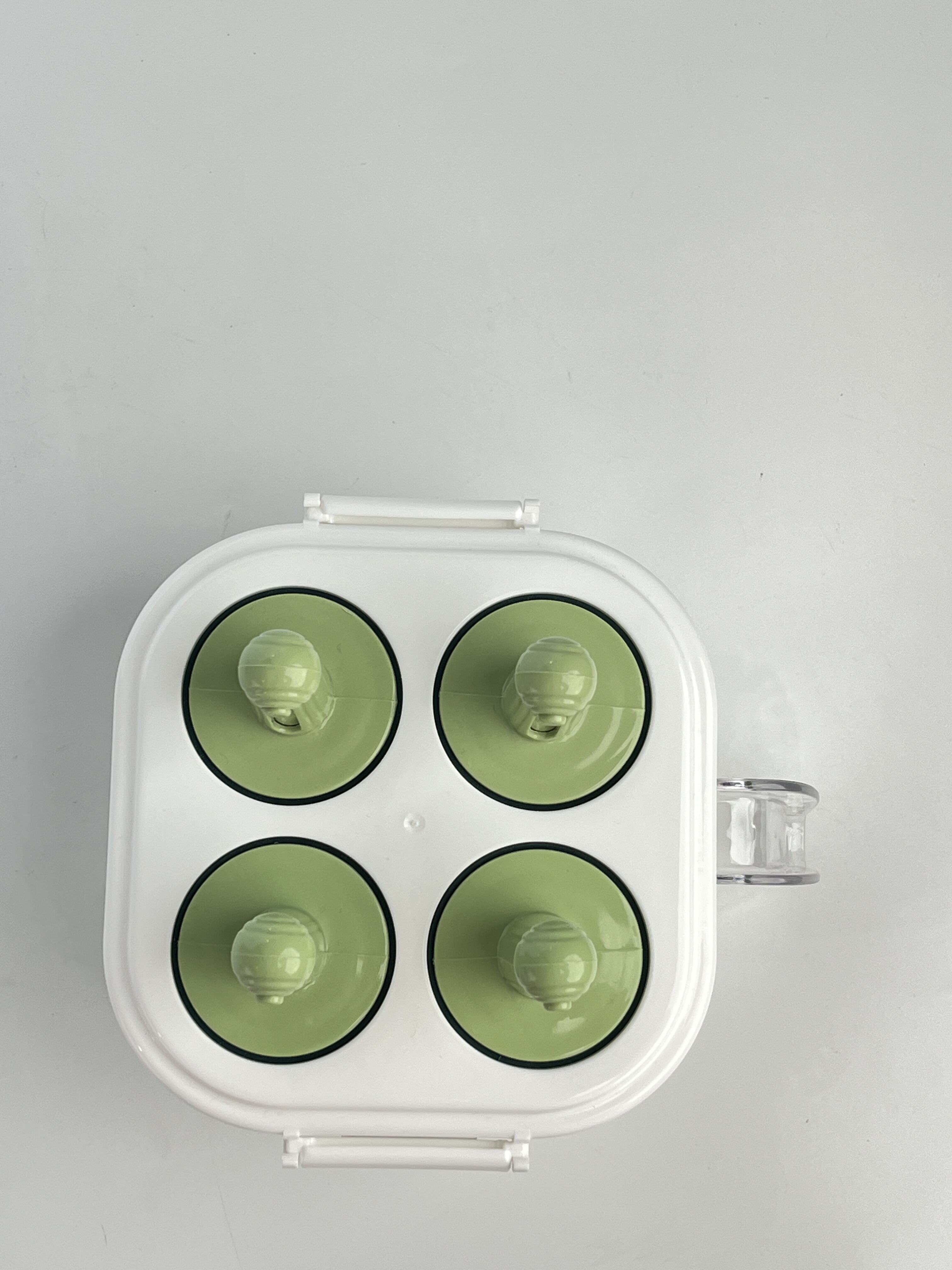 Wholesale Portable Durable Eco-friendly Kitchen Drawer Storage Box White Green Quarter Grid Seasoning Storage Box factory