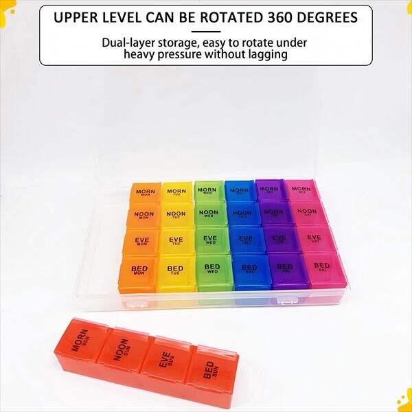 Manage your medications easily with a daily pill organizer