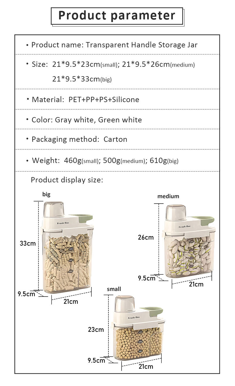 New Products Clear Plastic Rice Cereal Grain Storage Containers Set With Lids Airtight for Food Storage supplier