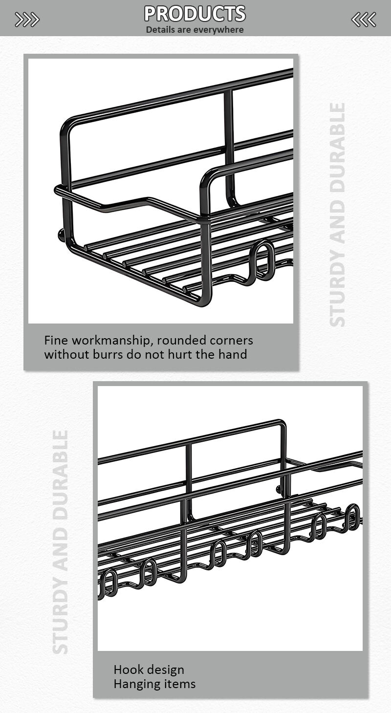 product rustproof stainless steel bathroom organizer adhesive shower caddy shelf for inside shower metal washroom organizer-5