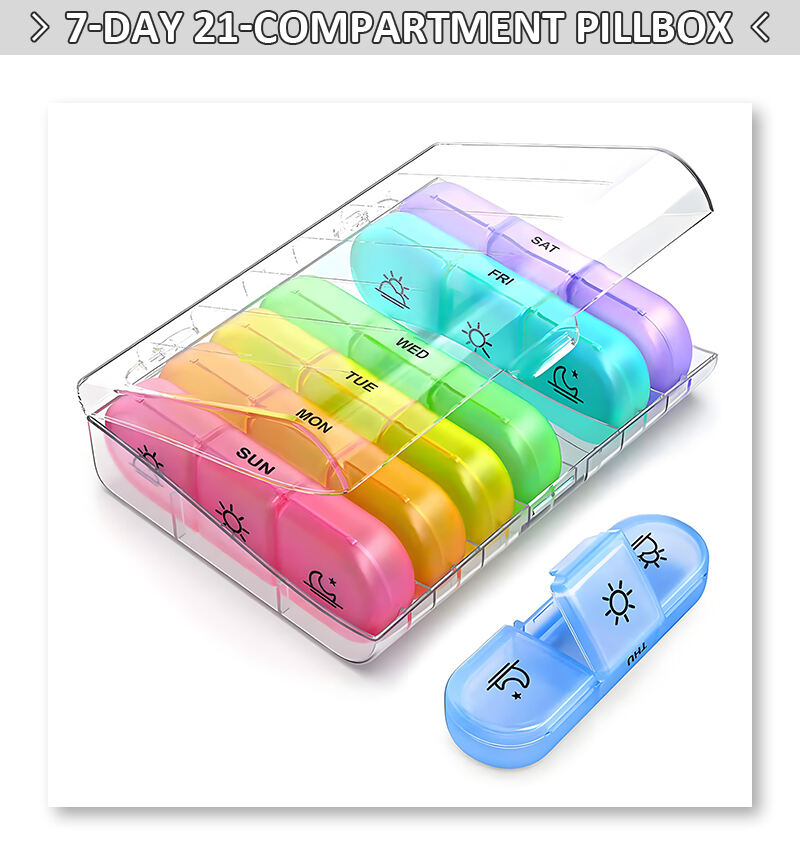 Plastic Single Pill Boxes Pill Case 3-Compartment Medicine Box Pill Box manufacture
