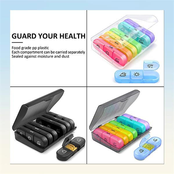 Simplify your medication routine with a portable pill case organizer