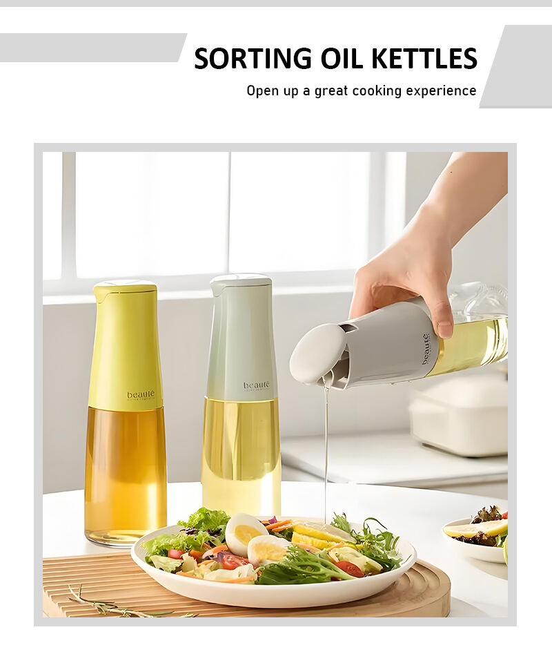 product hot home use automatic opening and closing gravity glass oil pot with lid condiment bottle vinegar bottle oil bottle-3