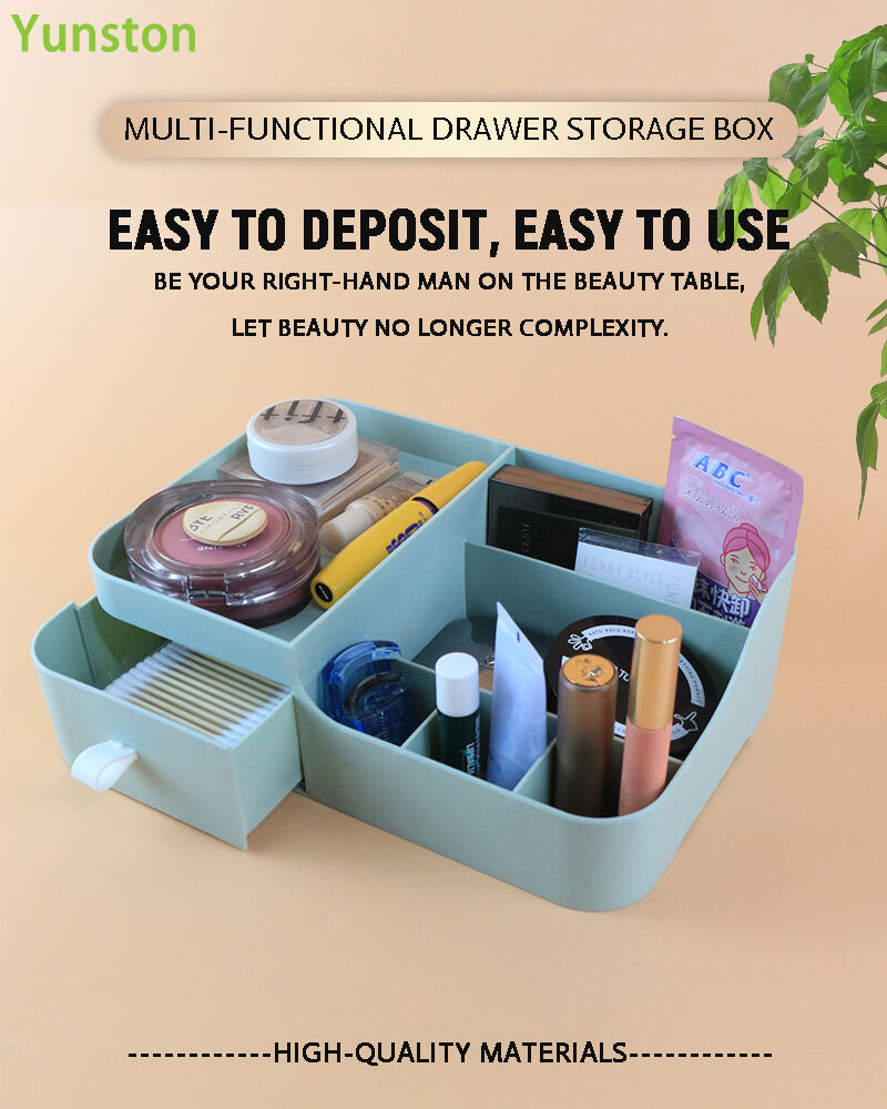product multifunctional plastic desktop storage box for makeup jewelry office tools convenient sundries organization for bedroom office-0
