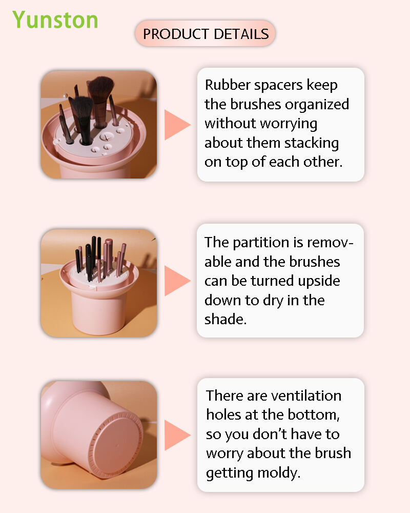 product dustproof plastic cosmetic storage box for eyebrow pencil and makeup desktop makeup case with dustproof cosmetics storage-2