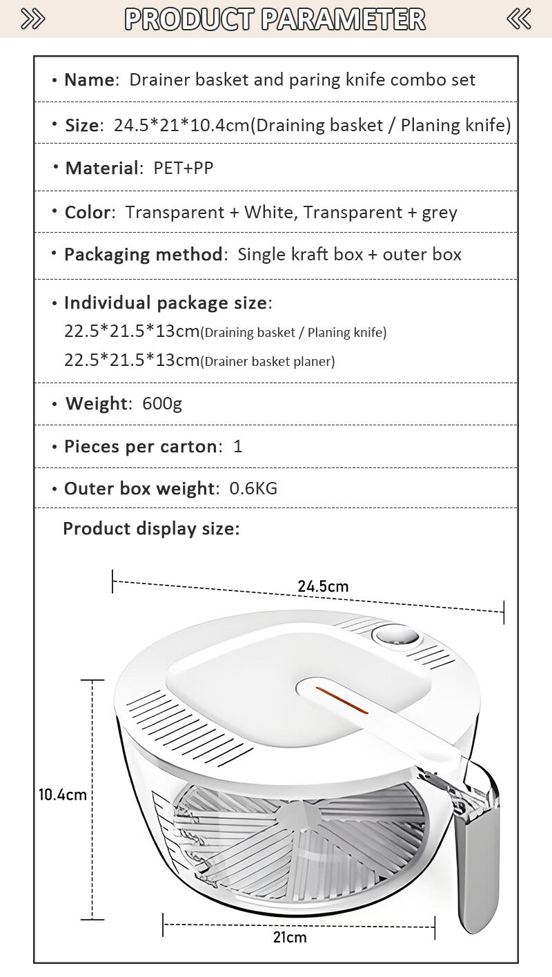 Food Grade Plastic Kitchen Multifunctional Vegetable Cutter Slicer Transparent Fruits Drain Basket 2 in 1 Vegetable Grater details