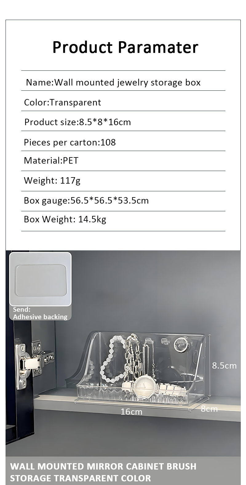 product hot products transparent storage plastic boxes wall mounted storage boxes plastic cabinet door storage organisationr-4