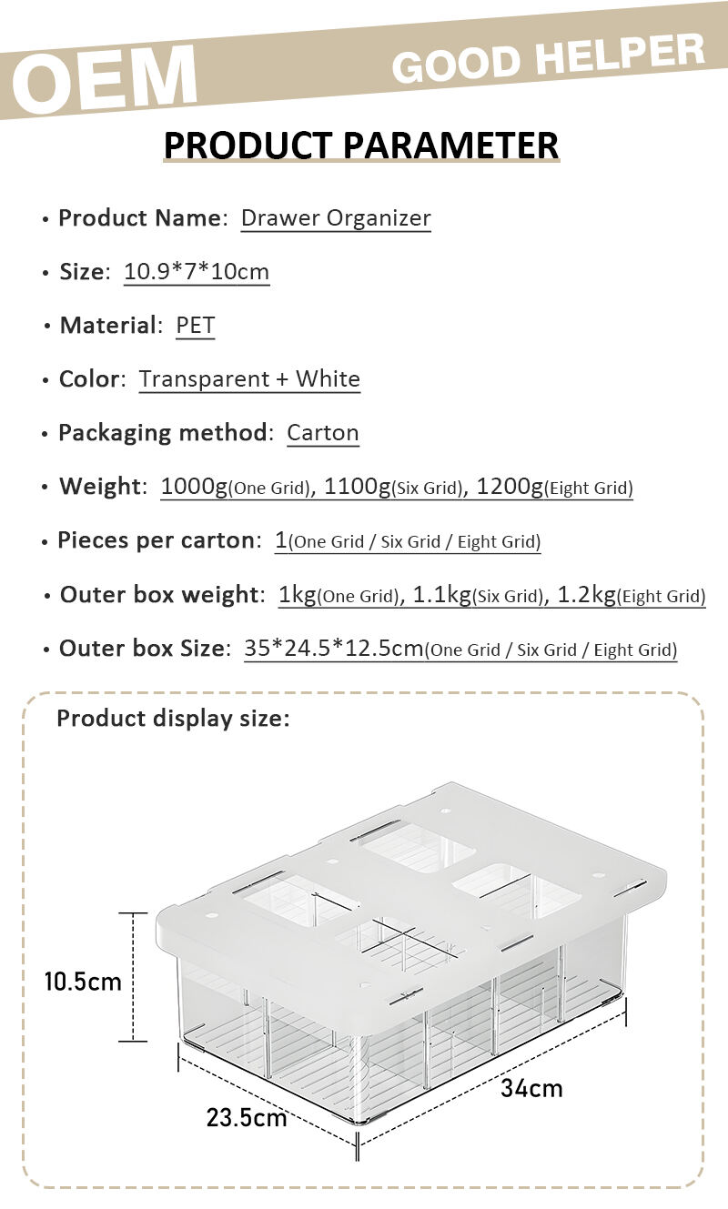 product wholesale rectangle shaped transparent plastic multi compartment wall mounted drawer detachable underwear storage box hot sale-2