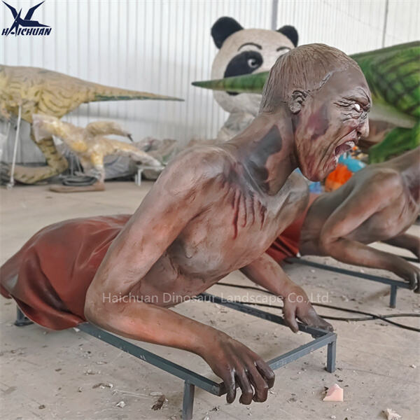 Unleash frightful fun with our Halloween zombie animatronics collection