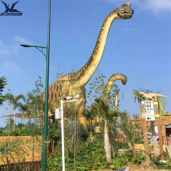 Matibay at lumalaban sa panahon na estatwa ng dinosaur para sa palabas na display