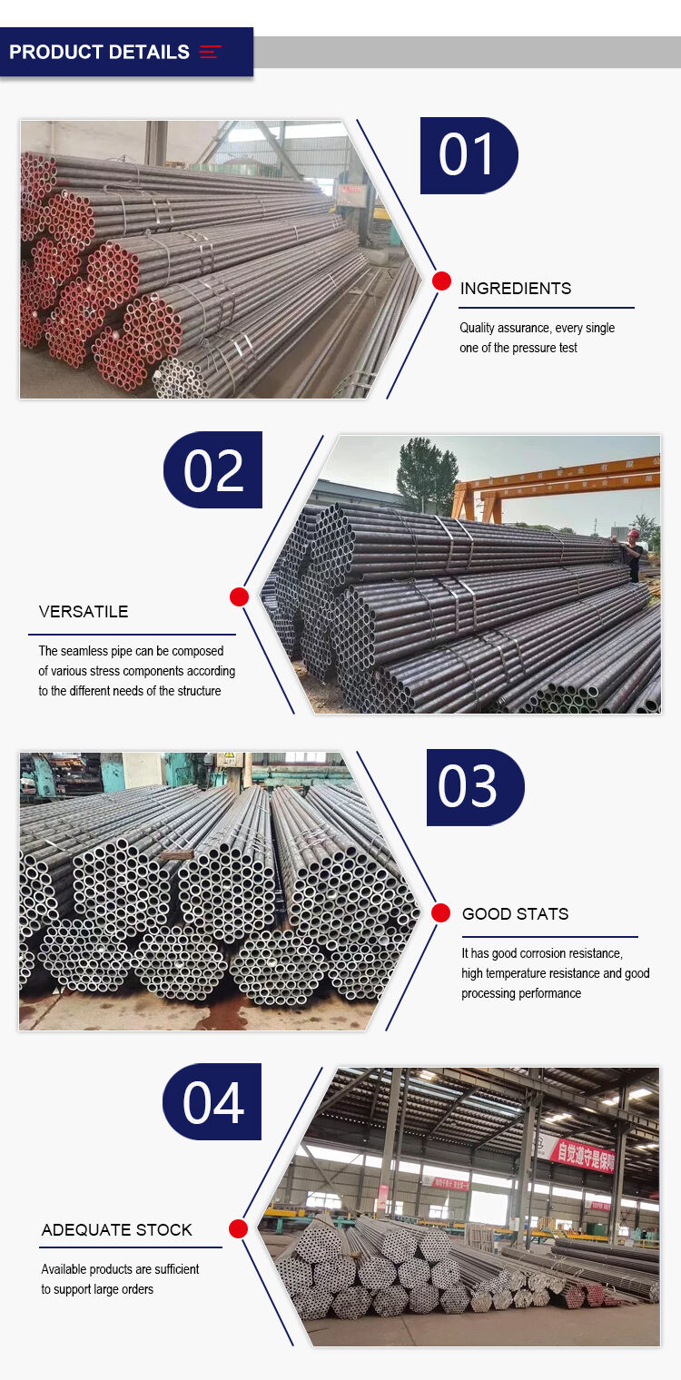 High Standard ASTM A192 Seamless Steel Pipes St52 Carbon Steel details