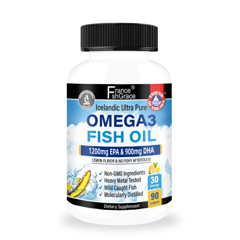 Fish Oil Omega 3 EPA & DHA 2250 mg - Burpless Lemon Flavor Triple Strength Supplement  factory