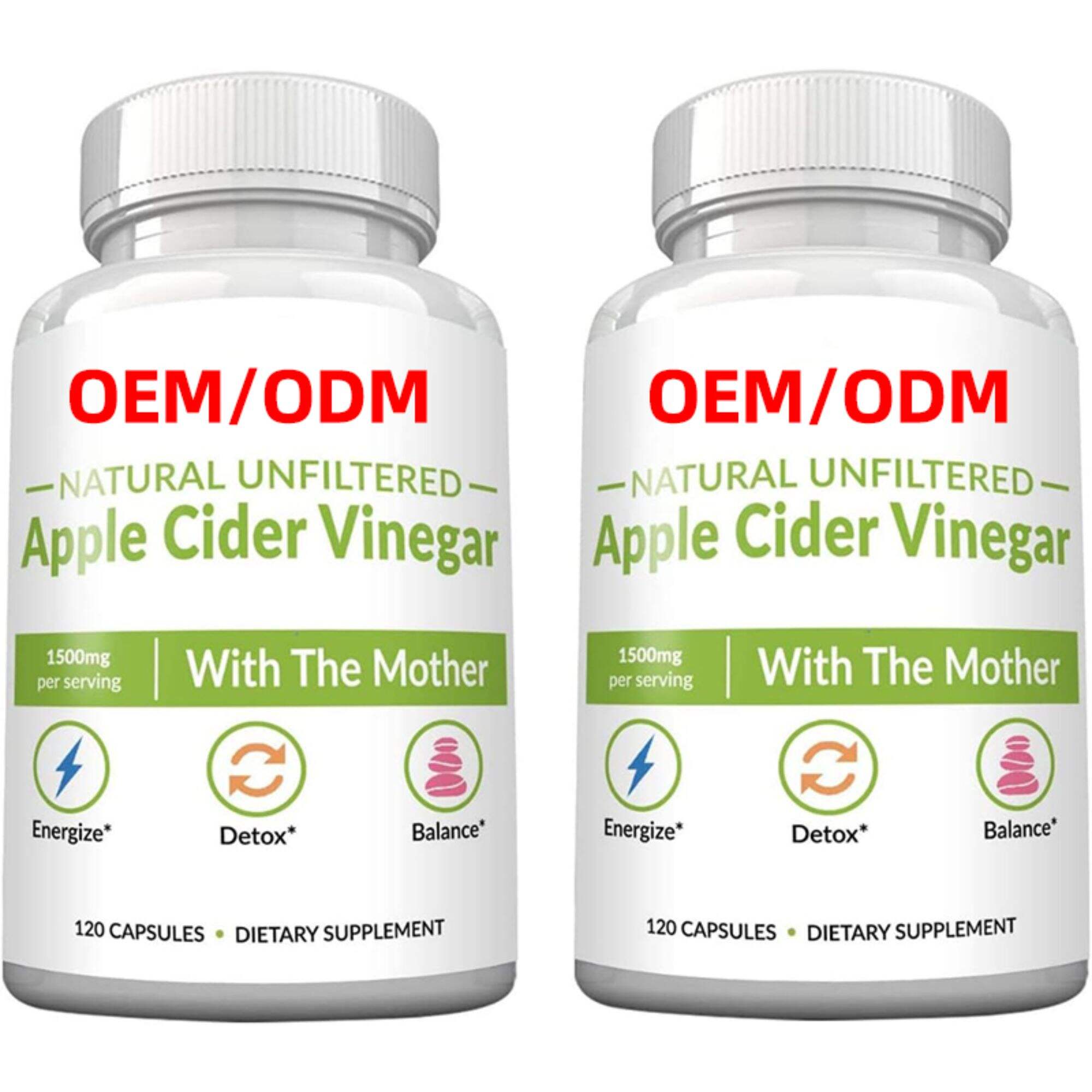 Raw Apple Cider Vinegar Capsules with Mother, 1500mg ACV Pills, Helps Improve Energy, Support Efforts to Improve Immunity, Digestion & Weight Management for Women