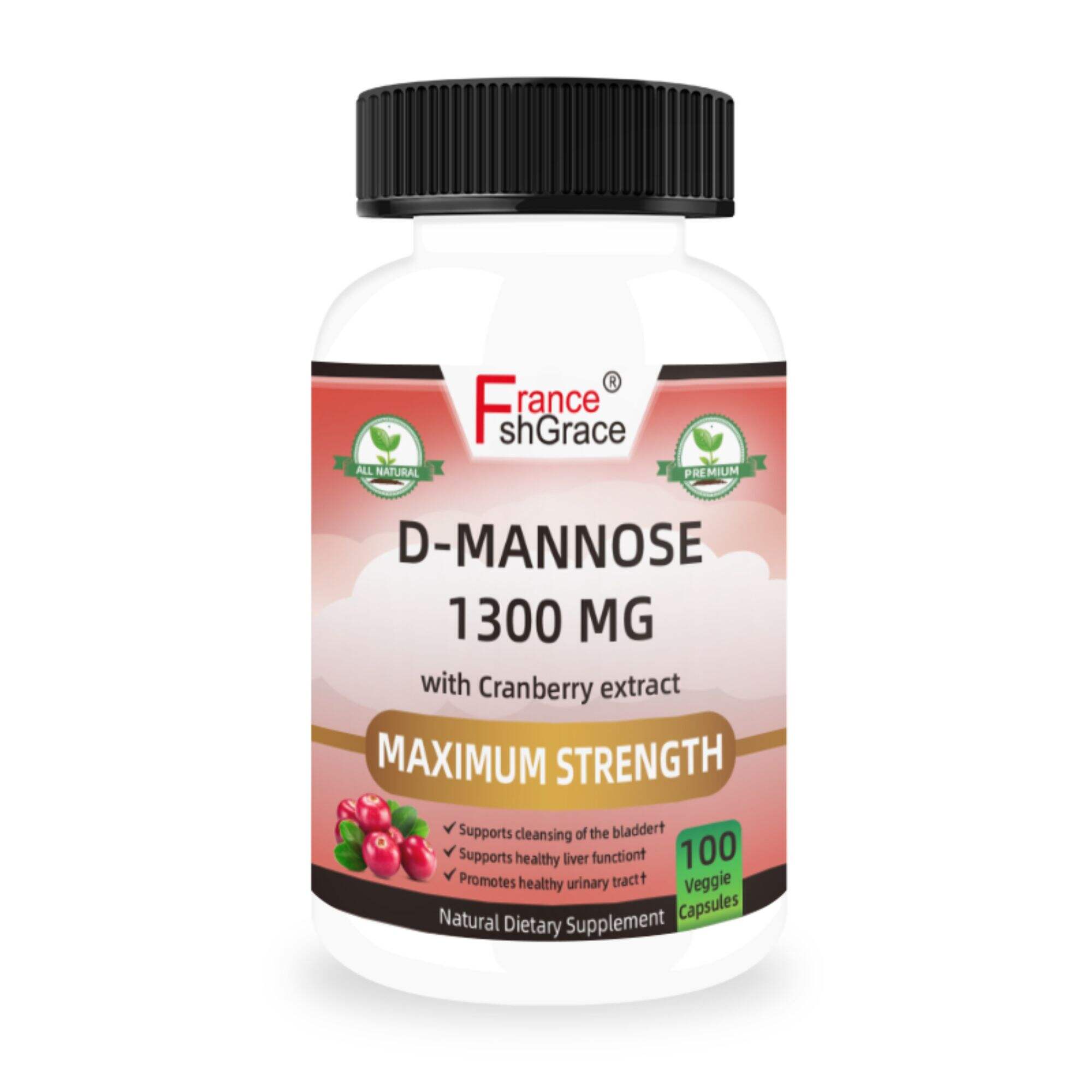 D-Mannose with Cranberry Extract Capsules