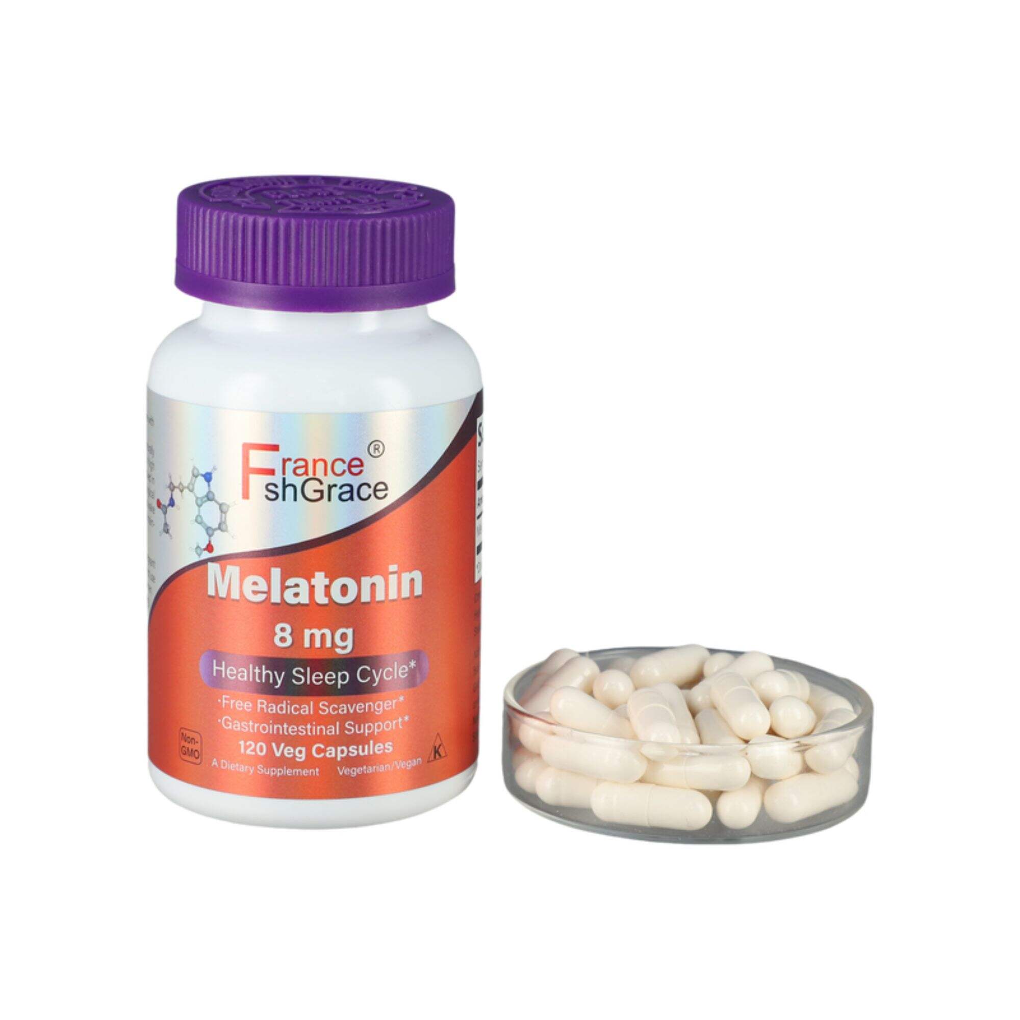 Melatonin capsules sleep aid