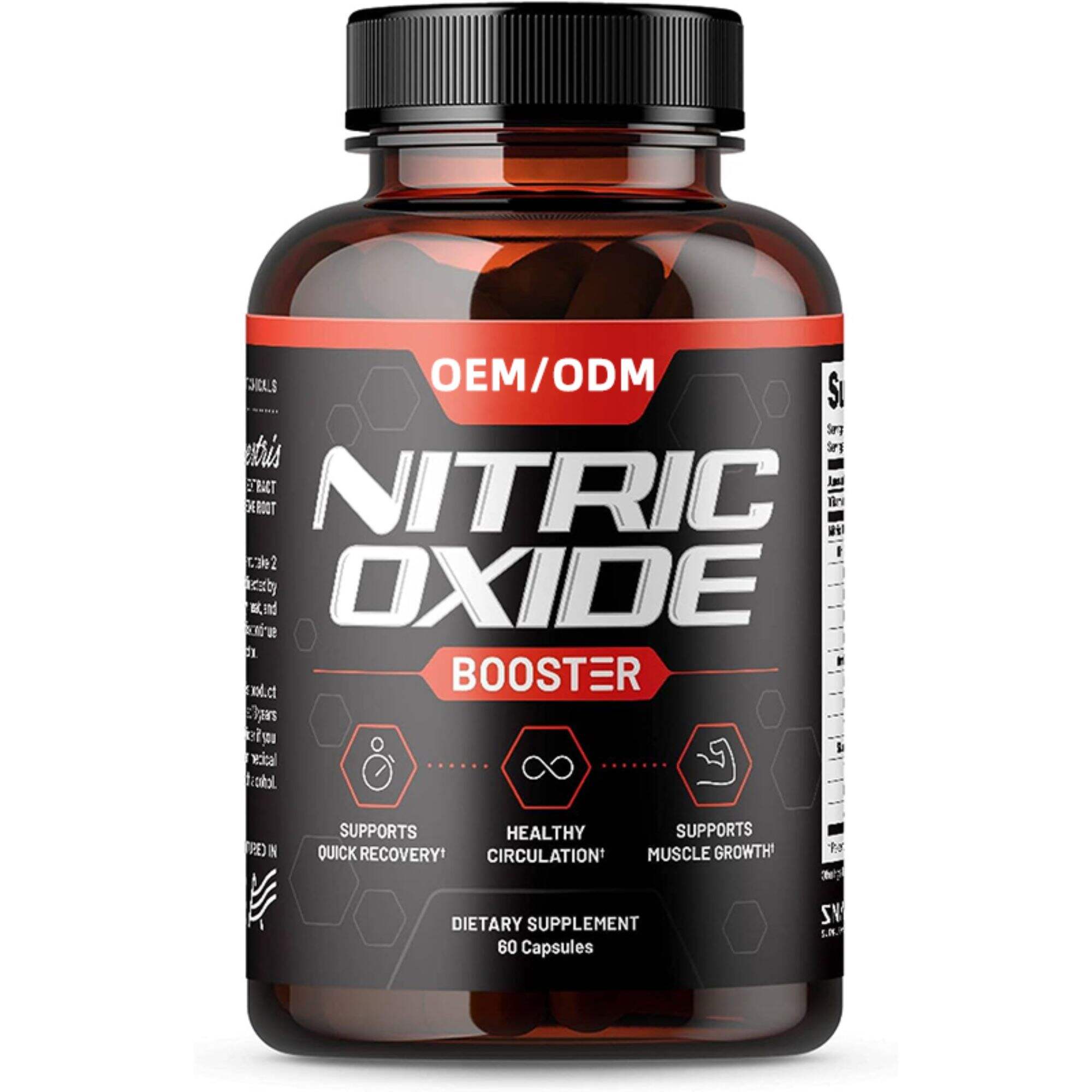 Nitric Oxide Booster, Performance Formula for Stamina & Endurance, 60 Count