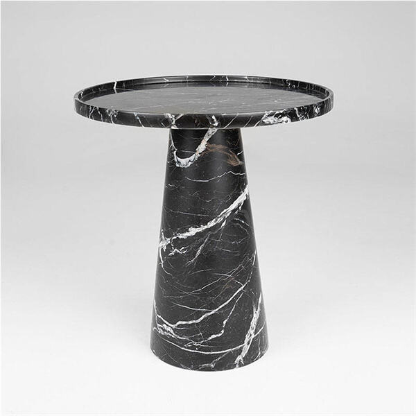 Kestävät ja tyylikkäät marmoriset mustat sivutason pöydät tukkukaupan tarpeisiin