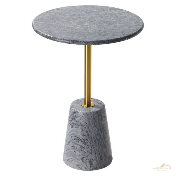 Erinomainen kestävyys ja pitkä ikä harmaan marmorin sivupöydässämme