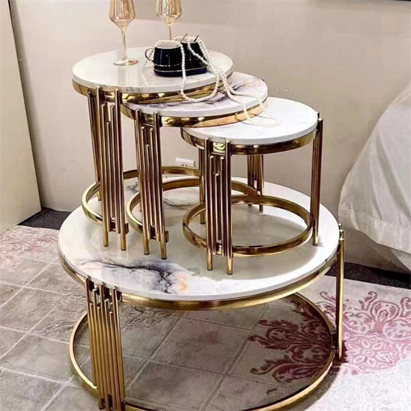 Kestäviä ja pitkäikäisiä marmorihaarukoiden sivupöytiä kilpailukykyisillä hinnoilla