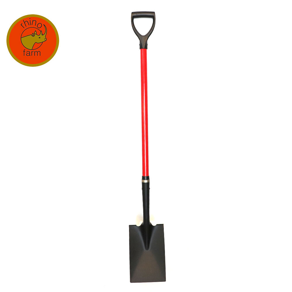 Factory Direct Steel Shovel for Agricultural Construction and Garden Use Featuring Fiberglass Handle factory