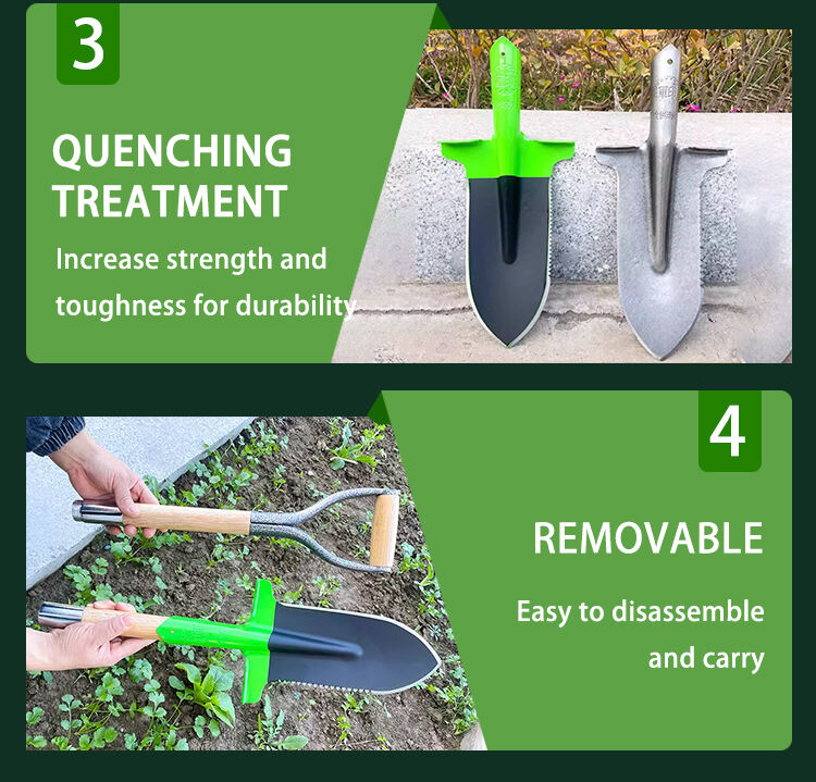 Outdoor Multifunction Tools Portable Scooping Camp Spade Garden Removable Digging Shovel with Handle manufacture