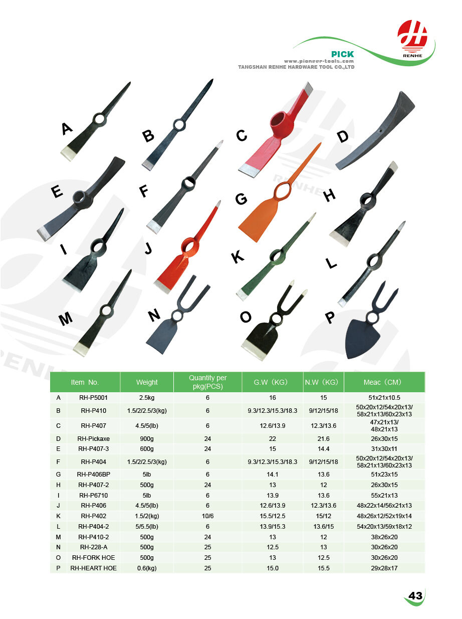 product hot sale metal pickaxe garden dig farm topickaxe head mattock pickaxe-3