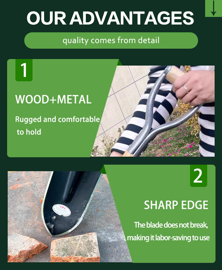 Outdoor Multifunction Tools Portable Scooping Camp Spade Garden Removable Digging Shovel with Handle details