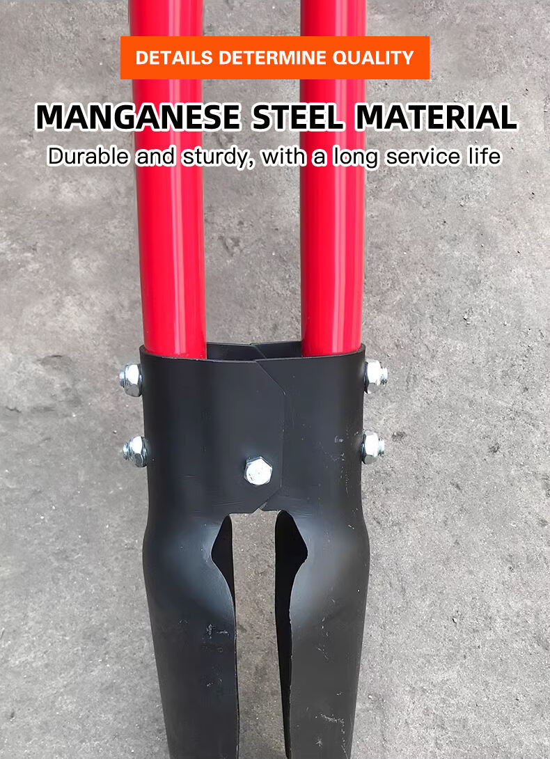 High Quality Heavy Duty Farm Tools Manual Hand Post Hole Digger with Handle for Earth Digger Seedling Shifter supplier