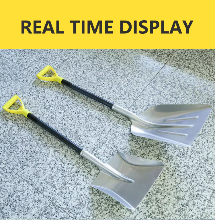China Factory Free for Sample Aluminum Snow Garden Shovel with Wooden /steel/fiberglass Handle details