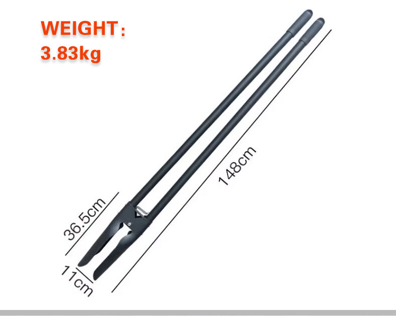 High Quality Heavy Duty Farm Tools Manual Hand Post Hole Digger with Handle for Earth Digger Seedling Shifter details