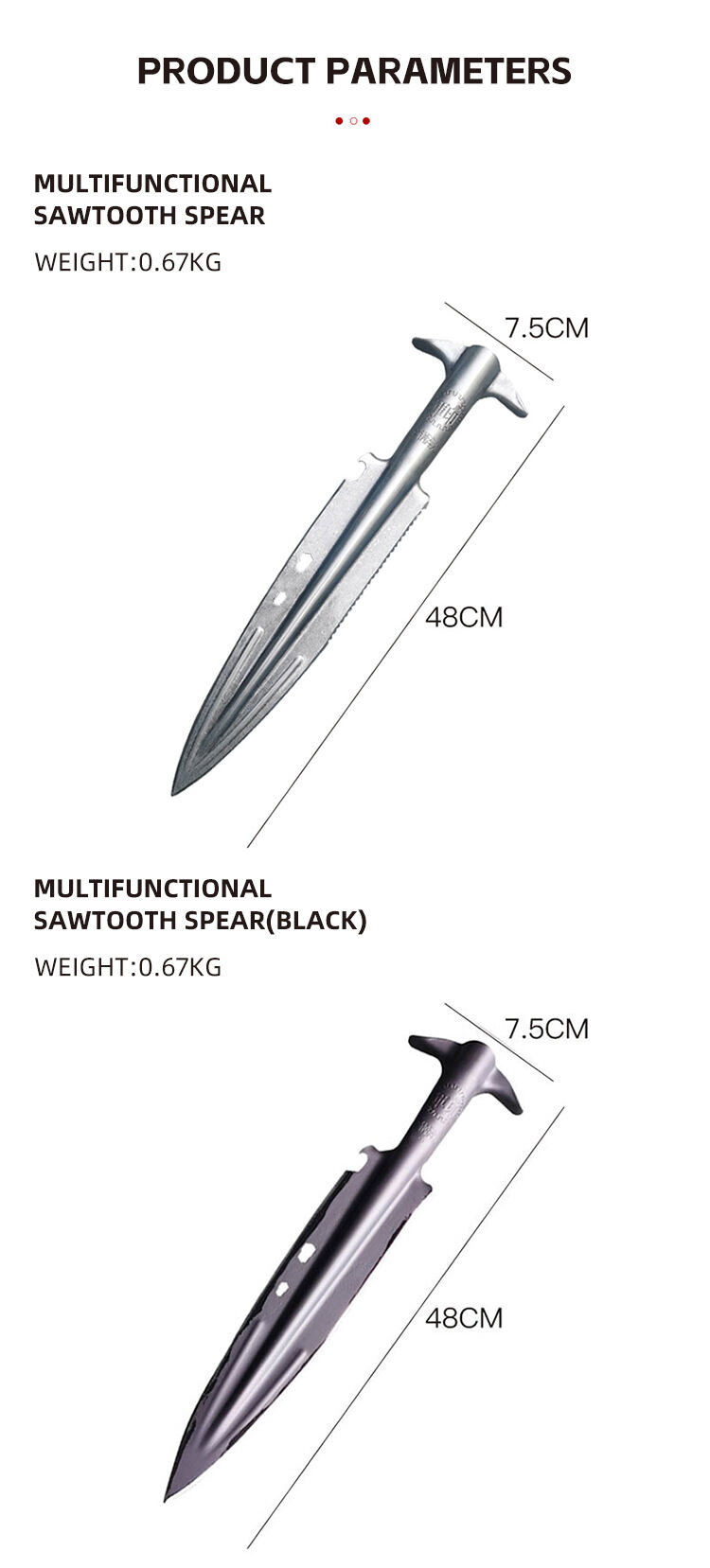 Factory Direct Custom Tools Steel Spear Metal sharp harpoon Camping Spear supplier