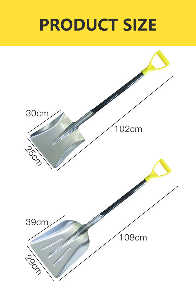 China Factory Free for Sample Aluminum Snow Garden Shovel with Wooden /steel/fiberglass Handle supplier