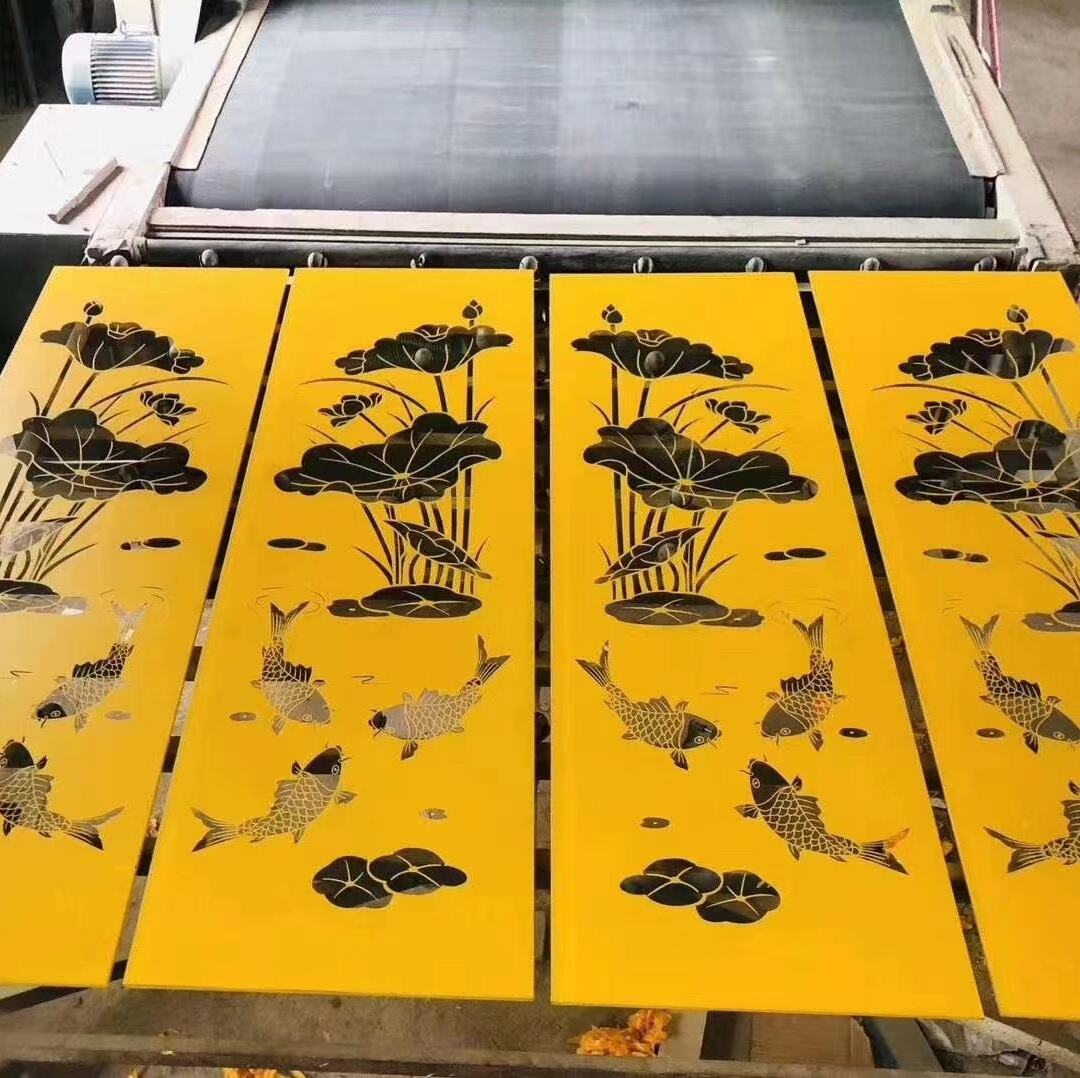 Bathroom Mirror Glass Production Line Glass Art Products Vertical Blade Plotter Engraving Machine Vertical Glass Cutting Plotter details