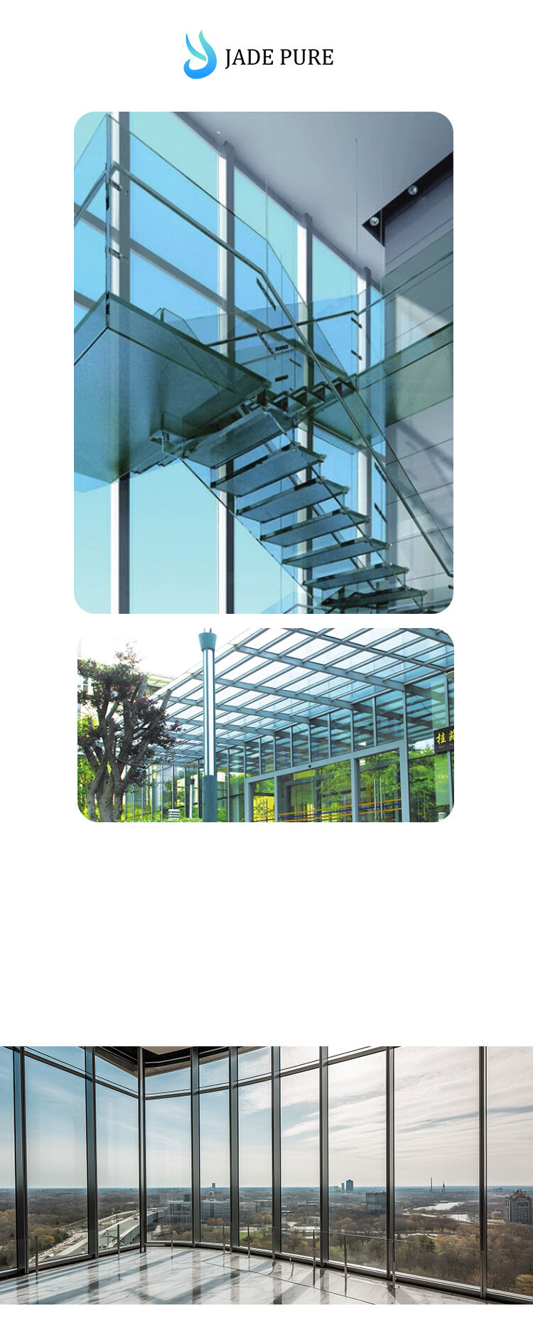 Laminated Glass Panels for Safety and Architectural Applications factory