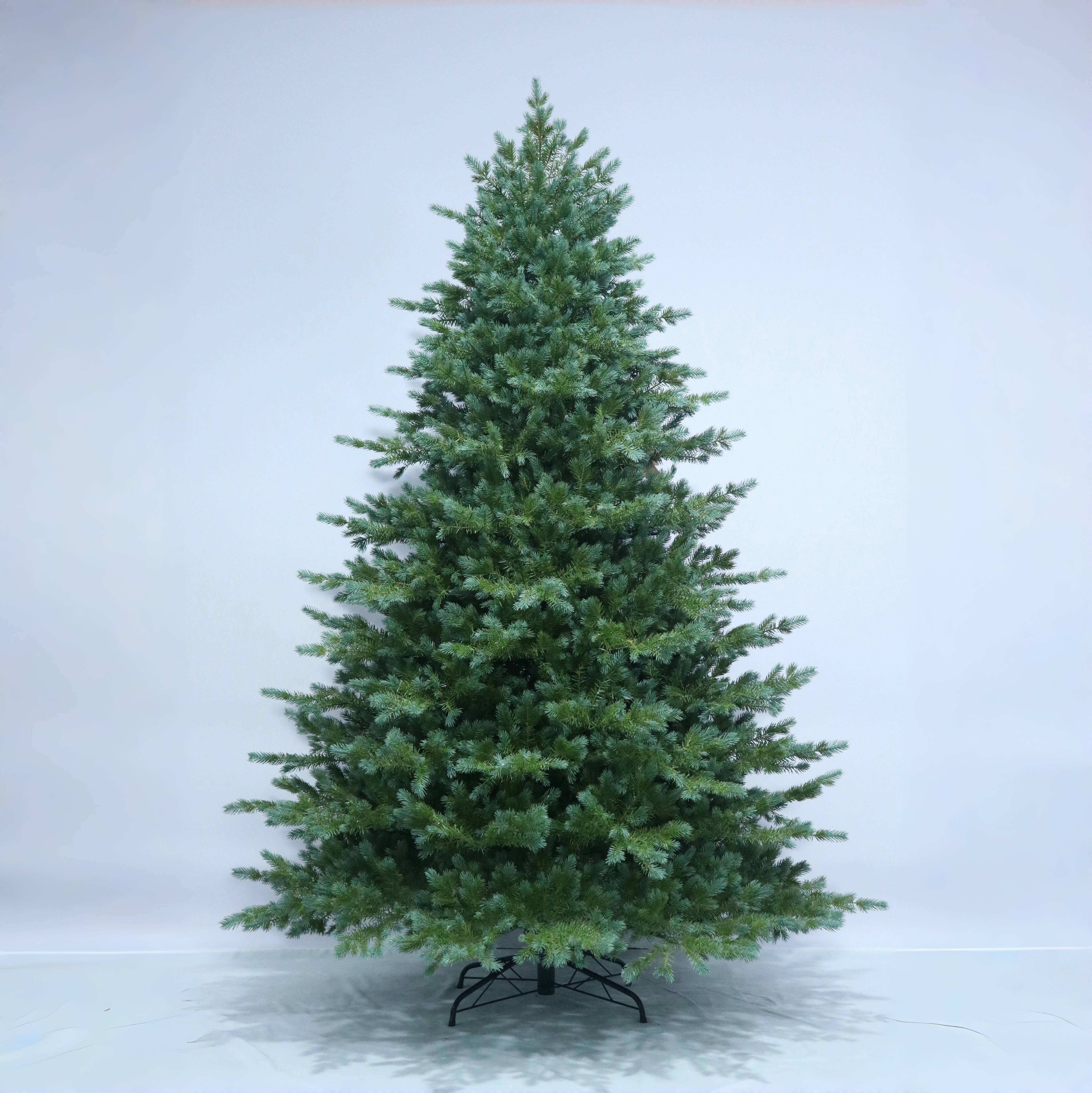 New Arrival Customizable Navidad Artificial Christmas Tree Full PE Home Use Green Christmas Tree with Automatic Base Ornaments supplier