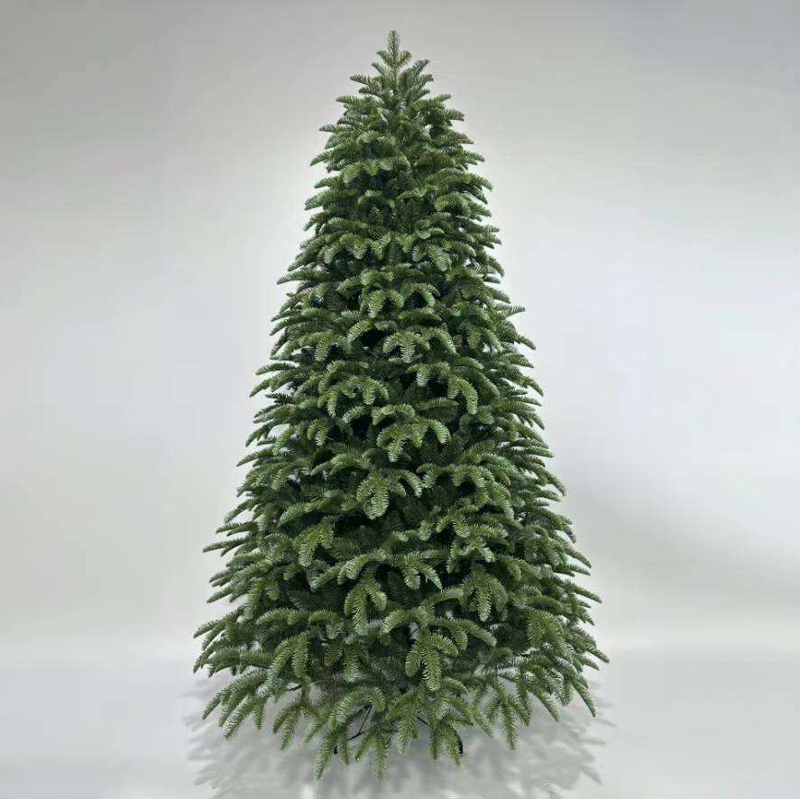 Yiwu Factory 210cm Custom-Size Artificial Christmas Tree Full PE Material with Standing Base for Holiday Use factory