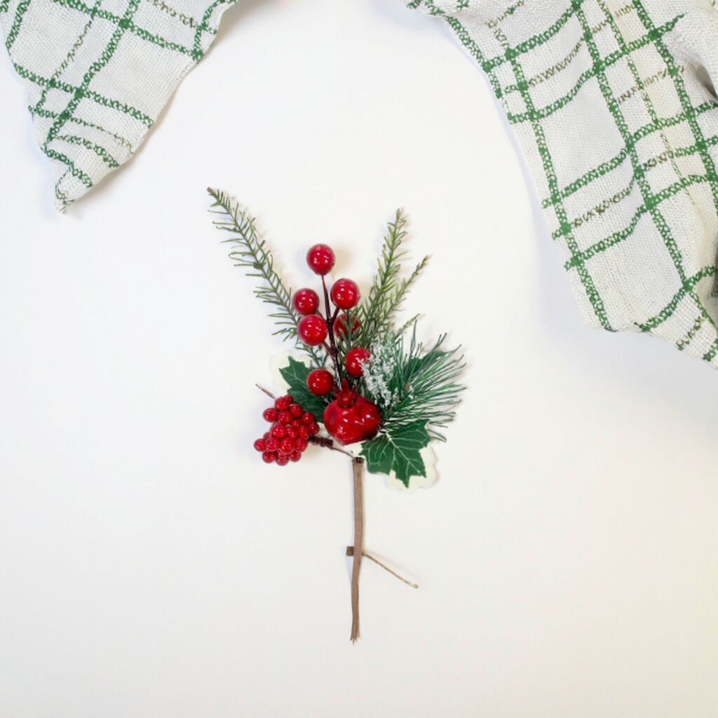 2025 New Arrival 24cm Christmas Tree Decor Picks with Berry Xmas Ornaments on Sale for Holiday Home Decorations manufacture